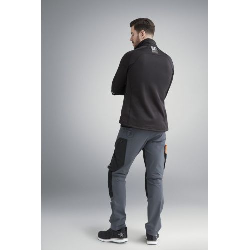 8003 Chaqueta de forro polar elástico Polartec® Power Stretch® 2.0 FlexiWork negro